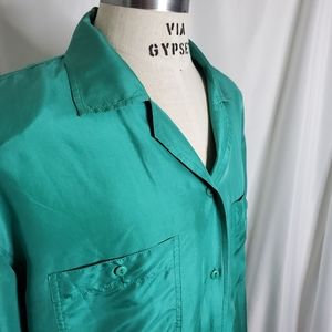 VINTAGE Oleg Cassini Silk Shirt